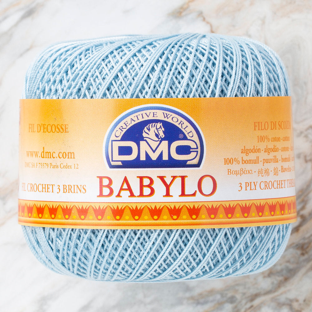 Dmc Babylo 50gr Açık Mavi Merserize Dantel ve Ağ İpliği No:10 - 800